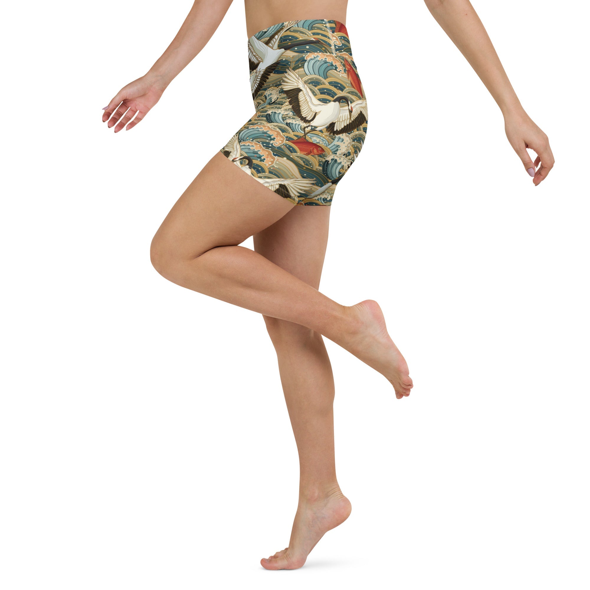 Yoga Shorts - Crane Breeze 64577F0089555_XS