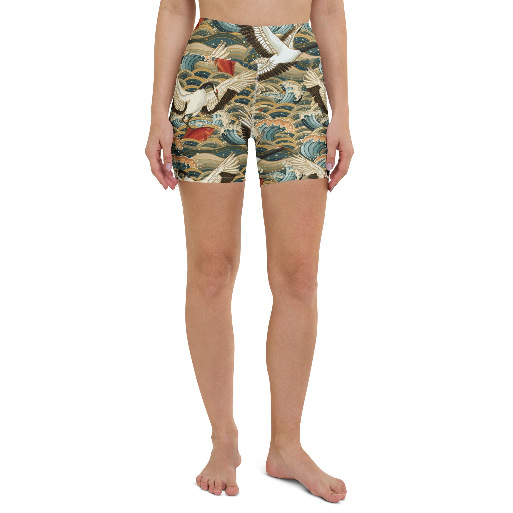 Yoga Shorts - Crane Breeze 64577F0089555_XS