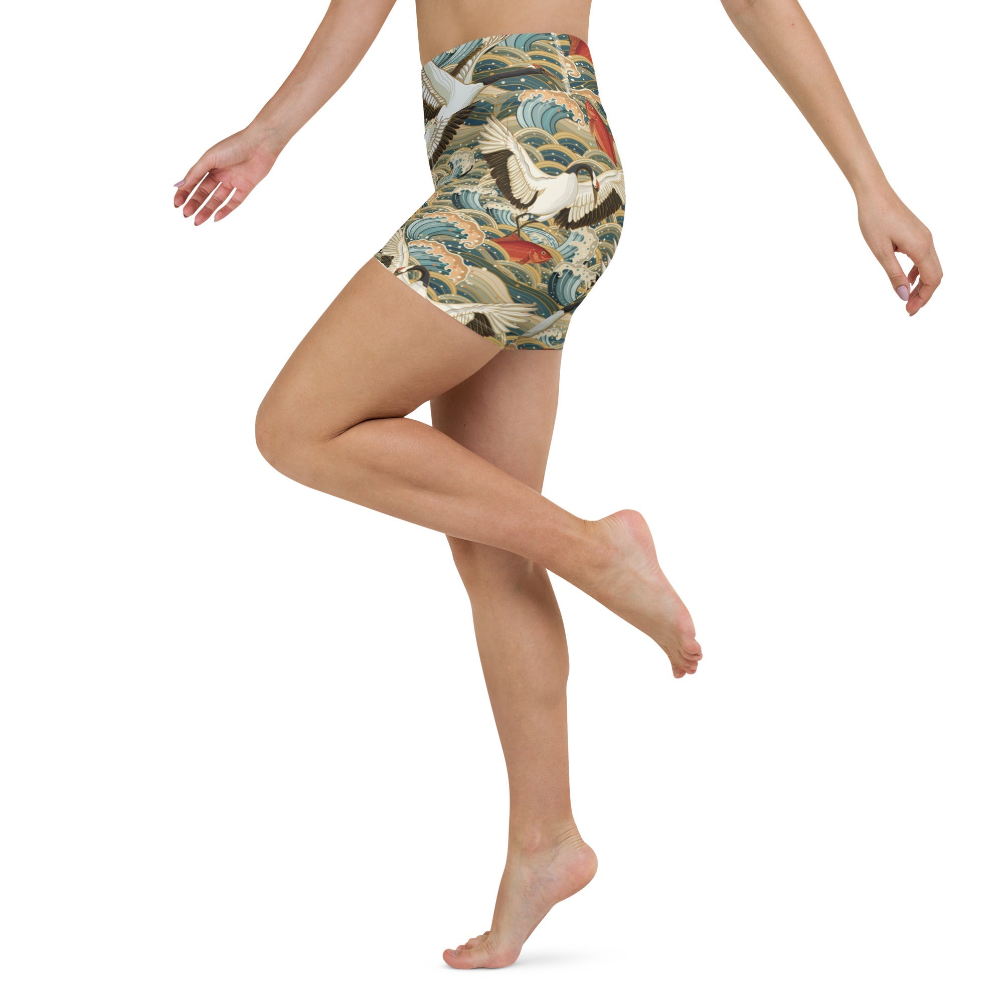 Yoga Shorts - Crane Breeze 64577F0089555_XS