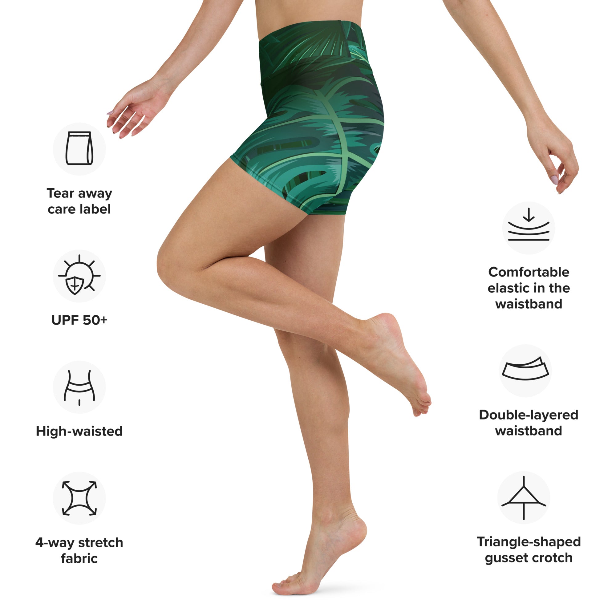 Yoga Shorts - Into the Forest 6288