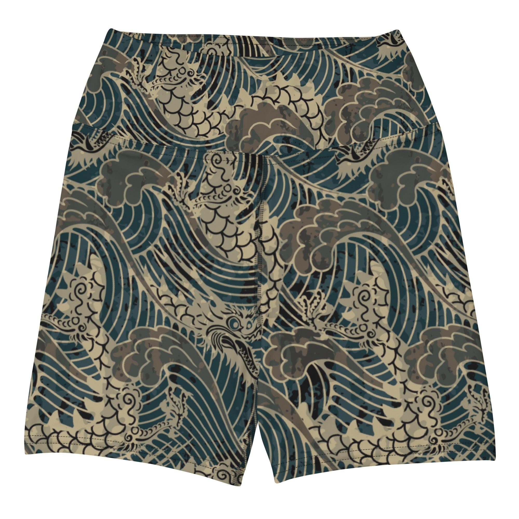 Yoga Shorts Japanese Dragon 63C64F55A7281_XS