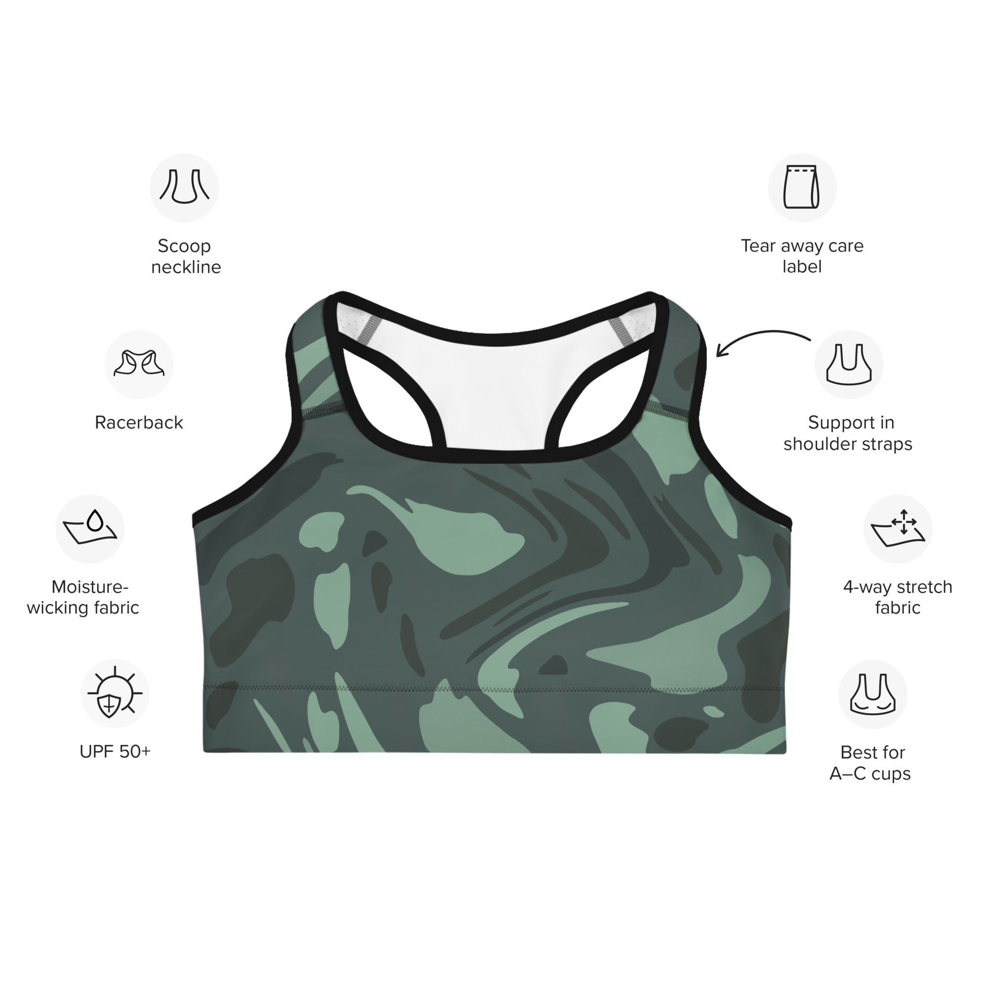 Zen Sports Bra - Camo Flow 4302171_9104