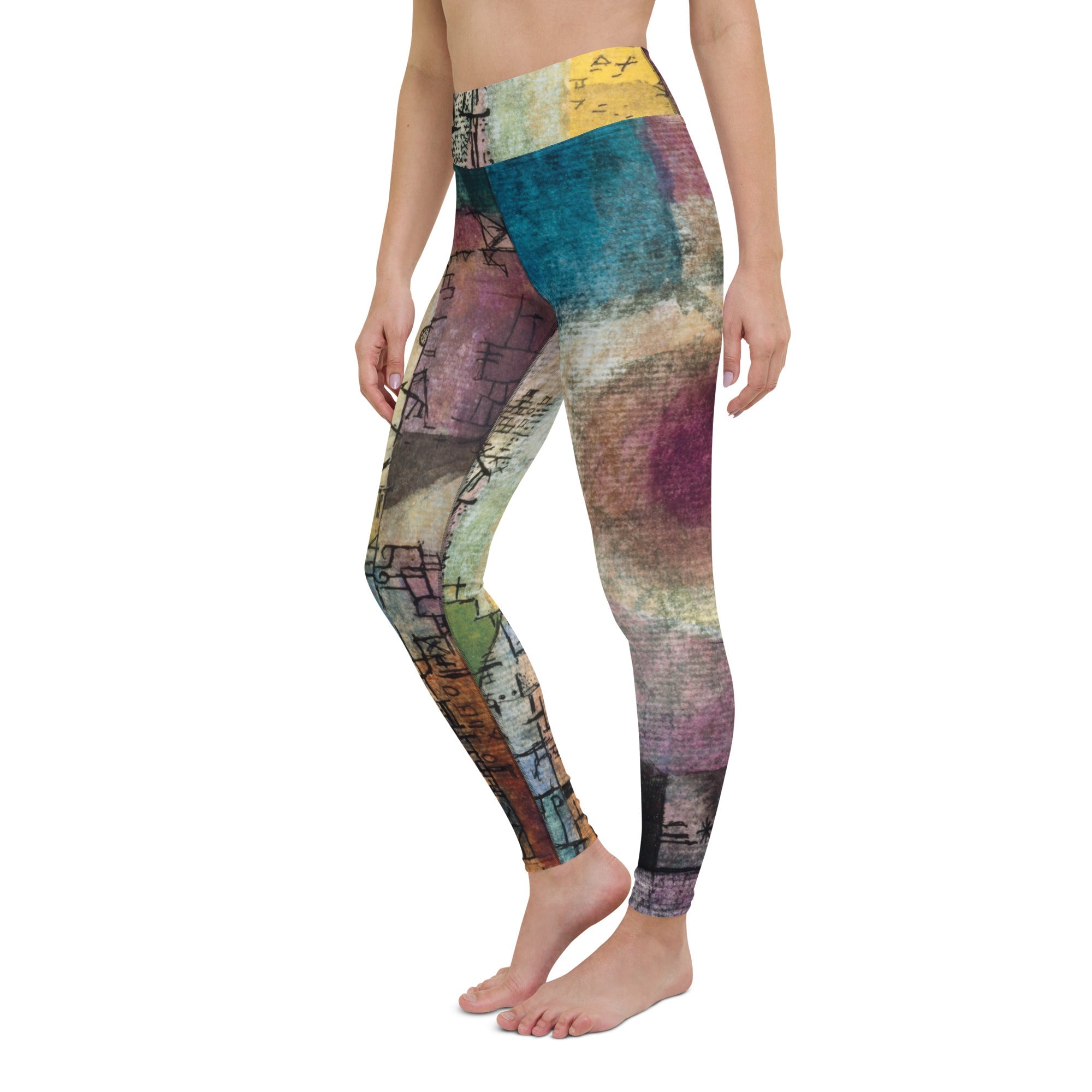 RELAX High Rise Leggings- Klee's Abstract Illusion – Relax
