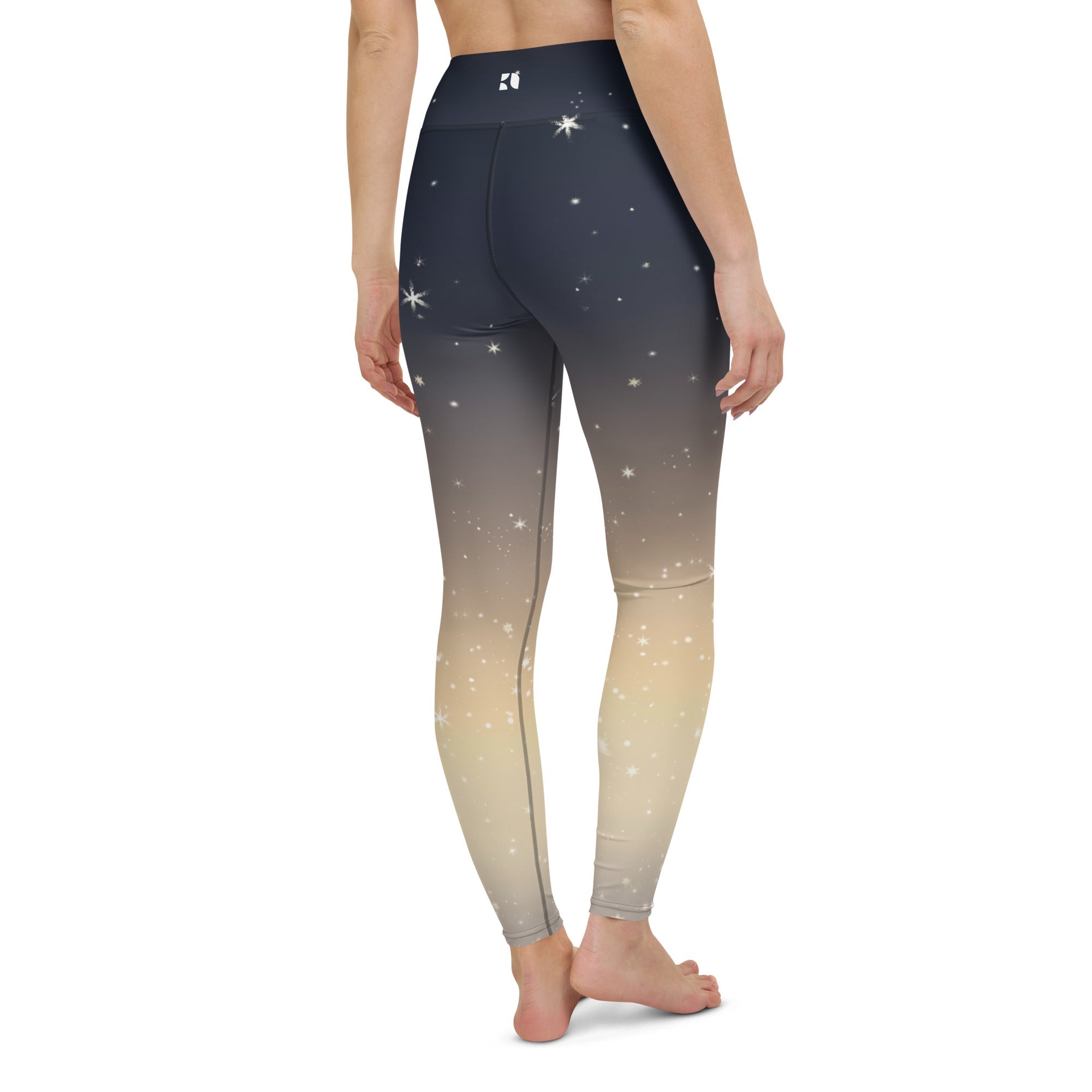 RELAX Dames High Waisted Crossover Legging - Midnight Blossom – Relax