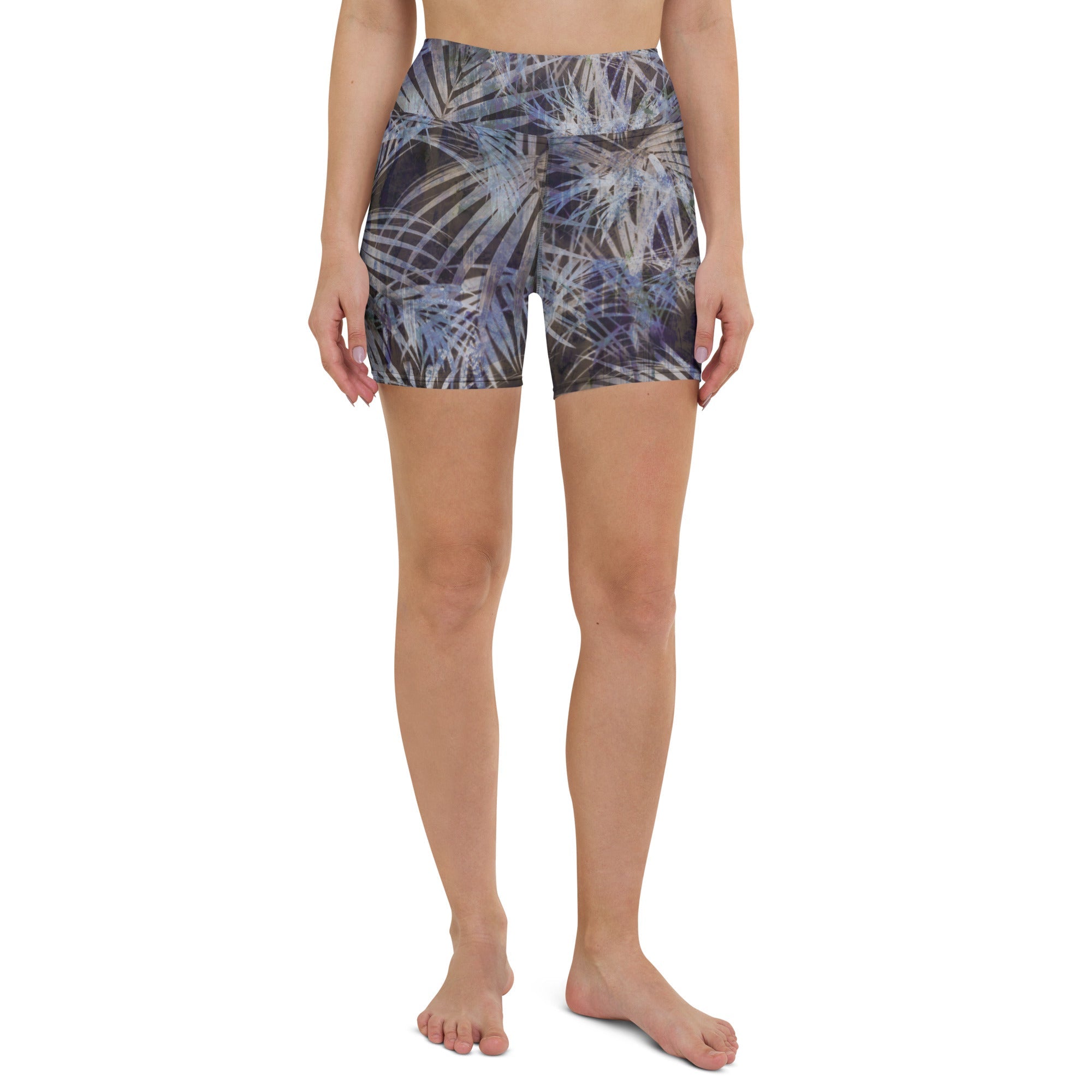 Yoga Shorts - Tropical Bliss Purple 7747507_9079